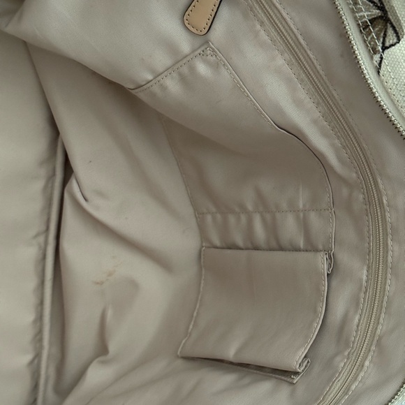 Coach Seashell Print Large Tote - Brown and Cream with multiple pockets - Picture 16 of 16